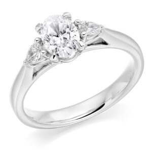 Platinum Three Stone Diamond Ring