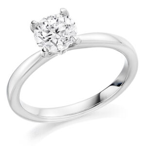 Platinum Diamond Single Stone Ring 0.50ct