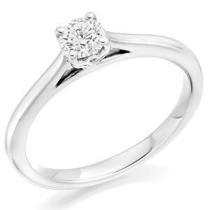 18ct White Gold Diamond Single Stone Ring 0.27ct