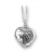 Sterling Silver Heart Locket Engraved