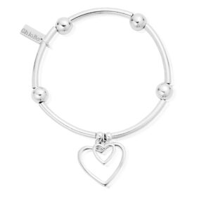 Noodle Ball Double Heart Bracelet