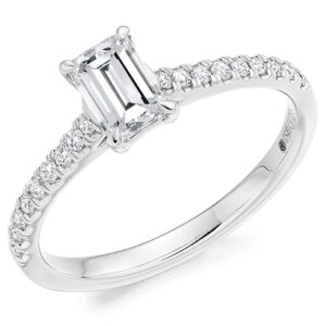 Platinum Mixed Cut Diamond Ring
