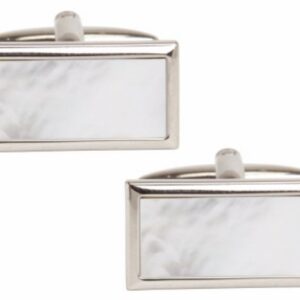 Mother of Pearl Rectangle Cufflinks
