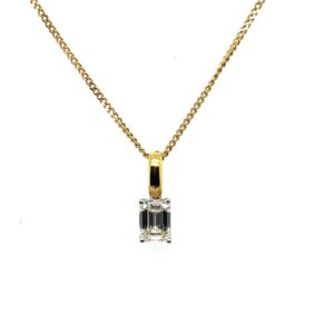 18ct Yellow Gold Diamond Pendant