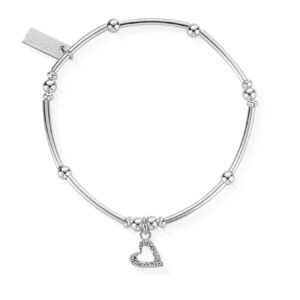 Mini Noodle Ball Patterned Heart Bracelet