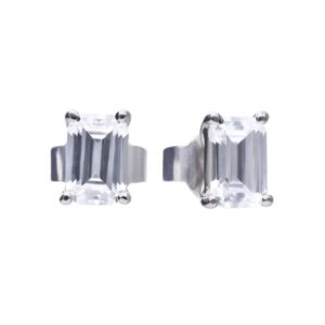 Emerald Cut Diamonfire Stud Earrings