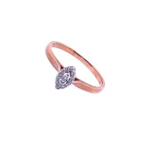 Rose Gold Marquise Shape Diamond Ring