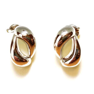 9ct White Gold Stud Earrings