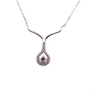 Silver Cubic Zirconia Necklace