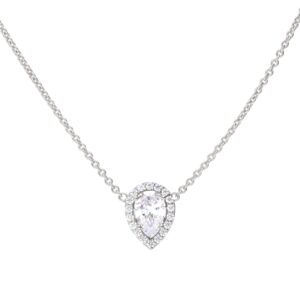 Pear Shape Cluster Necklace