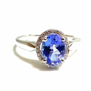 Tanzanite And Diamond Ring