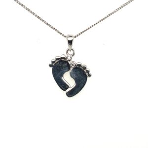 Silver Footsteps Pendant