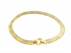 Pre-owned Yellow And White Gold Collar Necklace