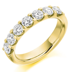 Yellow Gold Seven Stone Diamond Ring