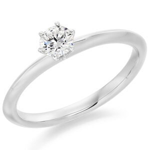 Tiffany Style Engagement Ring 0.30ct