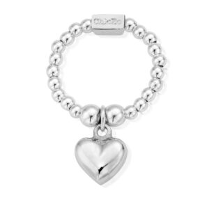 MINI RING PUFFED HEART MEDIUM