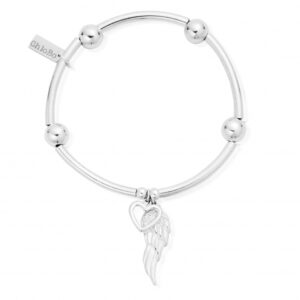 ChloBo Noodle Ball Open Heart & Angel Wing Bracelet
