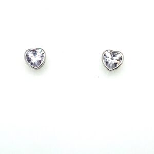 Heart Shape Cubic Zirconia Earrings
