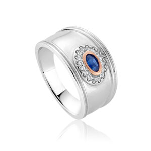 Princess Diana Sapphire Wide Ring