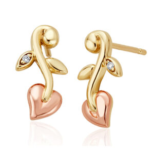 Vines of Life Diamond Stud Earrings