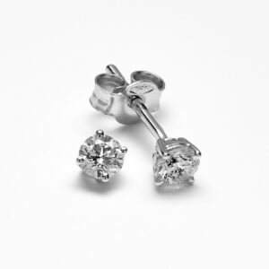 White Gold Diamond Stud Earrings