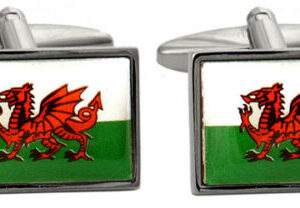 Welsh Flag Dragon Cufflink