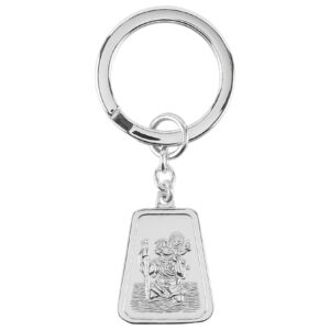 Silver St Christopher Keyring