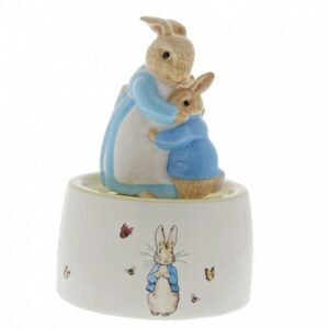 Mrs. Rabbit and Peter Ceramic Musical