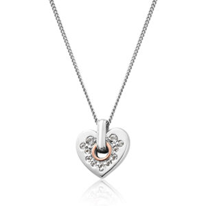 Cariad Sparkle Small Heart Pendant