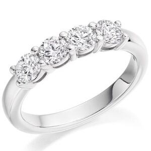 White Gold Four Stone Diamond Ring