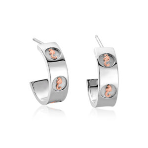 Tree of Life Insignia Hoops Silver