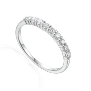 White Gold Diamond Half Eternity Ring