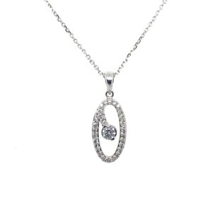 White Gold Diamond Pendant