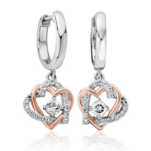 Always in my Heart White Topaz Drop Earrings