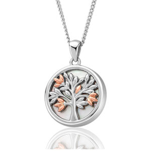 Tree of Life White Mother of Pearl Pendant