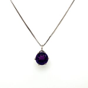 Silver Amethyst Pendant