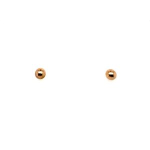 Rose Gold Plated Ball Stud Earrings