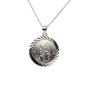 Silver St Christopher Pendant