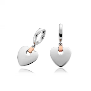 Cariad Heart Drop Earrings