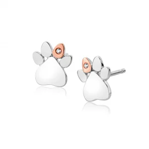 Paw Print Stud Earrings