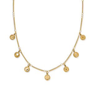 Gold Positive Vibes Necklace