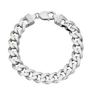 Heavyweight Diamond Cut Bracelet 22cm