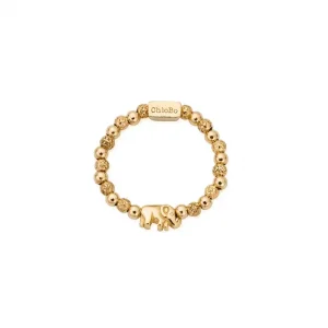 Gold Lucky Elephant Ring