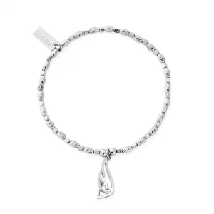 Soul Glow Interlocking Heart And Angel Wing Bracelet