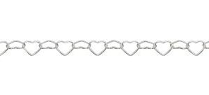 Silver Linked Heart Anklet