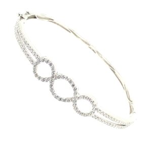 Silver CZ Bangle