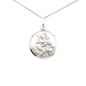 Silver St Christopher Pendant