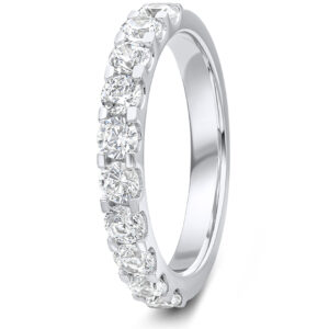 Platinum Round Brilliant Cut Diamonds 1/2 Eternity Ring