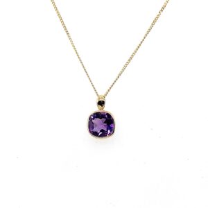 Yellow Gold Amethyst Pendant