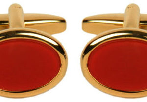 Cornelian Oval Cufflink